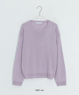 Muden Basic Color Round Neck Knit