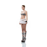 WHITE MIST MINISKIRT