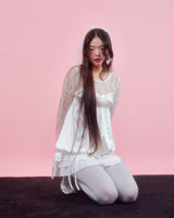 CORSAGE PUFF BLOUSE [IVORY]