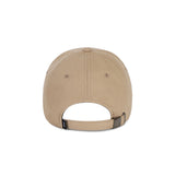 Stud logo over fit ball cap BEIGE
