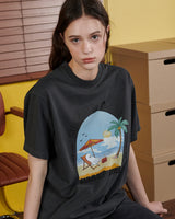 【MADE】サンシャインゴーストプリントTシャツ [BLACK]