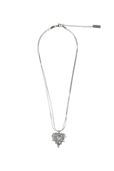 Snake chain] layered thorn heart