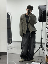 Itsu diagonal cargo denim