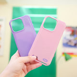 【MADE】カードポケットグロッシーハードフォーンケース( 2 pastel colors)