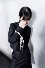 SHAN 2WAY シャツジャケット BLACK
