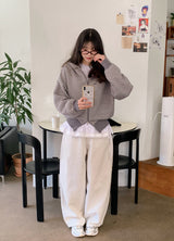 WT Lace Frill Layered Long Sleeve T-Shirt (2color)