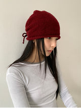 SHIRRING WOOL BEANIE (4C)