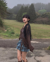 ボヘミアンサマーアイレットパンチングニット