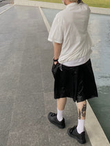 Nylon Pintuck Half Pants 2C