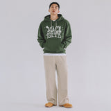 VINTAGE LOGO HOODED T-SHIRT KHAKI