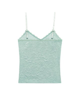FLOWER EMBOSSED SLEEVELESS MINT
