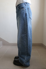 stud wide denim pt