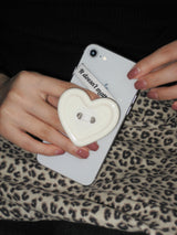 [Formica] White Choco Button tok (Heart), Basic