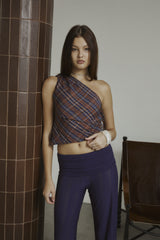 ONE SHOULDER TIE TOP