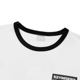 クロウキーズクロップリンガーTシャツ (ホワイト)