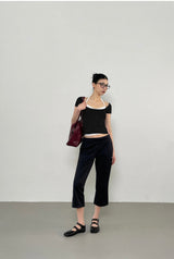 [MADE] Lihi Dot Backless Short Sleeve T-shirt
