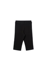 Rib biker leggings_black