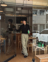 Idカットハーフジップアップマッスルティー