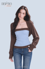 Blue Choco bolero cardigan top two-piece