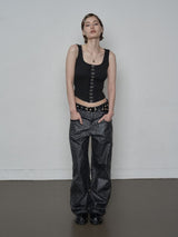 PYTHON LACE PANTS