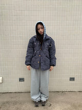 Hinyu Check Reversible Padded Jacket