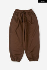 Mink pintuck balloon jogger sweatpants