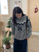 Belhi Hairy Nordic Over Round Knit