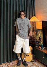 White Bermuda pants