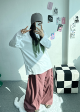 コーデュロイスナップバルーンパンツ💚🩷🤎 - 7 カラーズ