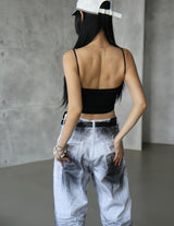 [UNISEX] Dirty Painting Wide Pants