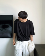Inner U-Neck Silky Short Sleeve Tee