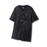 [DISNEY] アップリケスノーウォッシュTシャツ_チャコール