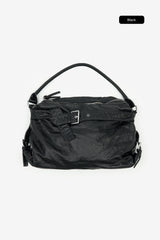 Brim crack leather 2-way bag