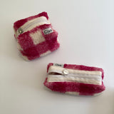 Clam round pencilcase _ Berry cream cheese Soft fur