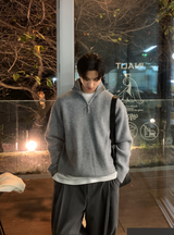 Logane Drake Cash-Like Half Zip-Up Knit