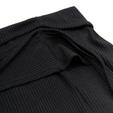 LAYERABLE BUTTON WRAP SKIRT (BLACK)
