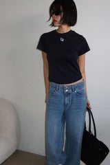 TENCEL PETIT TEE_NAVY
