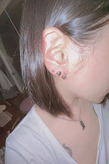 Cotton candy earring