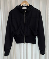 stud hood zip-up