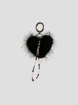 heart keyring_black