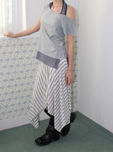 HALTER LAYERED OFF-TEE