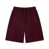 Tesen Bermuda Track Shorts Burgundy