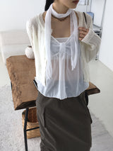 [Muffler SET] Hoshion Asaリボンタンクトップビスチュセット