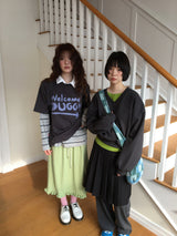 【即日発送】YWD WELCOME T-SHIRTS_CHARCOAL (1color)