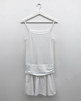 カーンサイドシャーリングスリーブレスワンピース (3color)