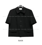 Chloe Stan Collar Half Crop Blazer