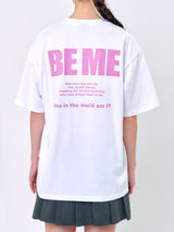 ラビットTシャツ_ホワイト/ピンク