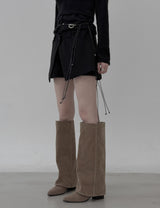 Merve Wrap Skirt Pants
