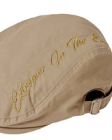Embroidered Hunting Cap _ BEIGE