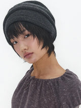 Soft Cone Knit Beanie Charcoal